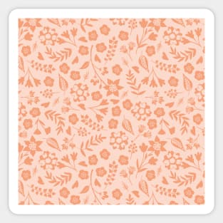 Pink Floral Pattern Sticker